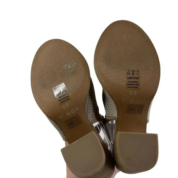 Kelsi Dagger Brooklyn Taupe Goya Perforated Heel - Picture 4 of 8